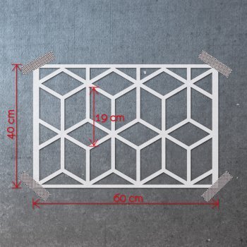 Cube  / Reusable Allover Large Wall Stencils for Painting Cube  / Reusable Allover Large Wall Stencils for Painting