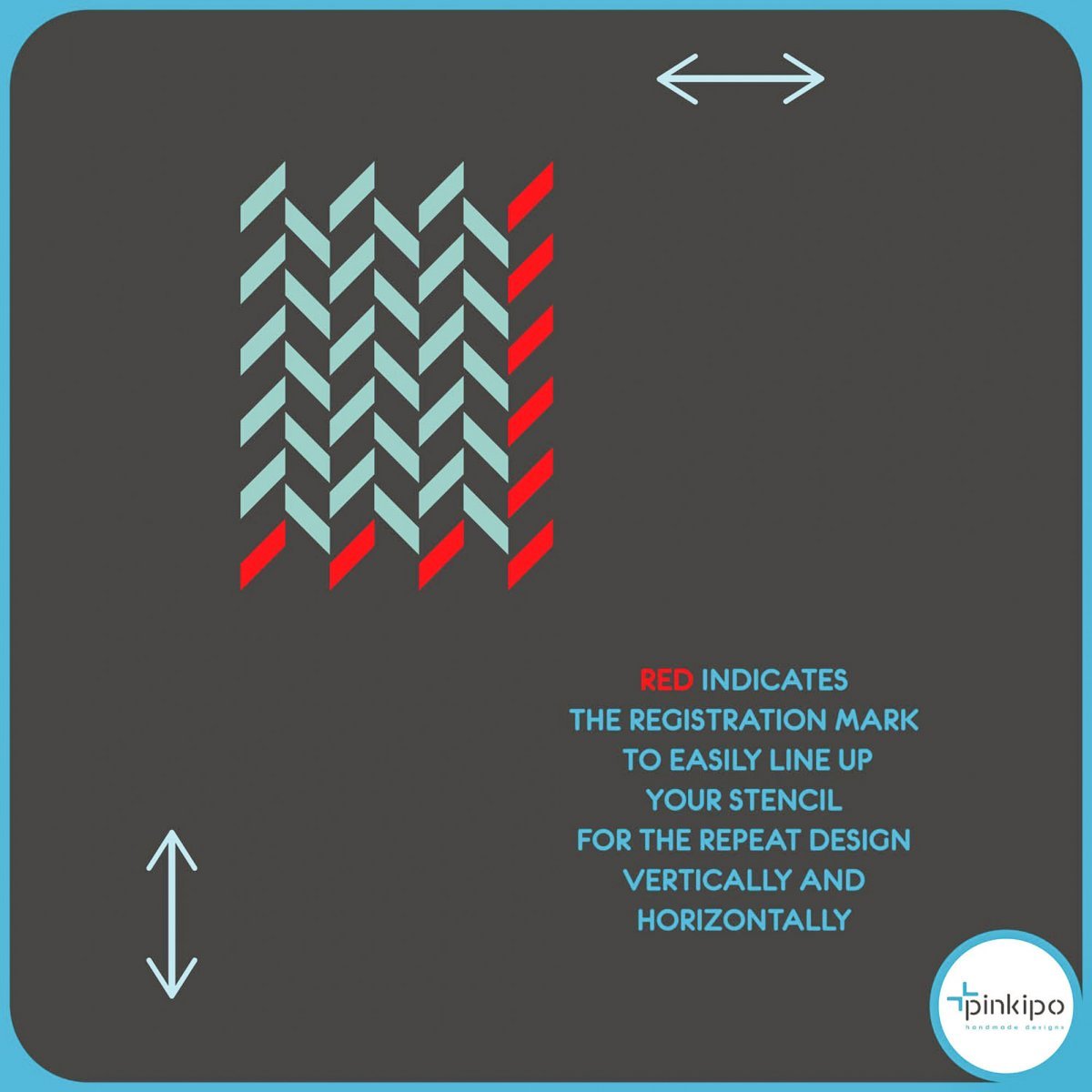 CHEVRON I / Reusable Allover Large Wall Stencils for Painting