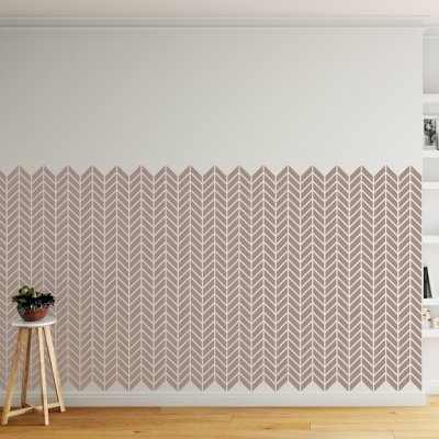  CHEVRON II / Reusable Allover Large Wall Stencils for Painting