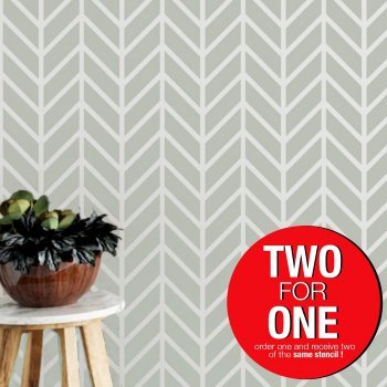 CHEVRON II / Reusable Allover Large Wall Stencils for Painting  CHEVRON II / Reusable Allover Large Wall Stencils for Painting