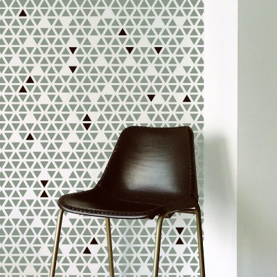 TRIANGLE DROP / Reusable Allover Large Wall Stencils for Painting TRIANGLE DROP / Reusable Allover Large Wall Stencils for Painting