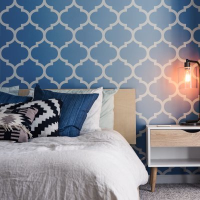 MOROCCAN THICK III / Reusable Allover Large Wall Stencils for Painting MOROCCAN THICK III / Reusable Allover Large Wall Stencils for Painting