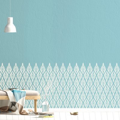 HEART OF THE FARM I / Reusable Allover Large Wall Stencils for Painting HEART OF THE FARM I / Reusable Allover Large Wall Stencils for Painting