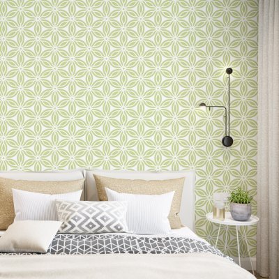 DANCE OF FLOWERS / Reusable Allover Large Wall Stencils for Painting