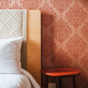 FLOWER DAMASK / Reusable Allover Large Wall Stencils for Painting FLOWER DAMASK / Reusable Allover Large Wall Stencils for Painting