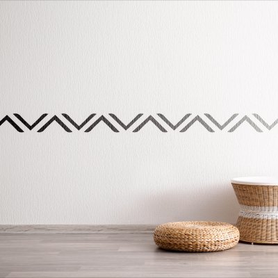 ANATOLIA RUG-RUNNING WATER I / Reusable Allover Large Wall Stencils for Painting