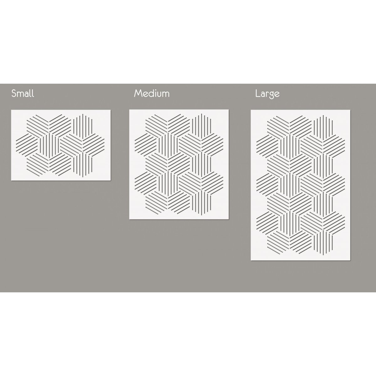 HONEYCOMB / Reusable Allover Large Wall Stencils for Painting