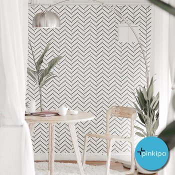 HERRINGBONE ILLUSION / Reusable Allover Large Wall Stencils for Painting HERRINGBONE ILLUSION / Reusable Allover Large Wall Stencils for Painting