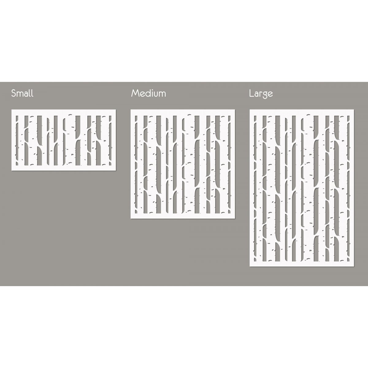 BIRCH TREE / Reusable Allover Large Wall Stencils for Painting