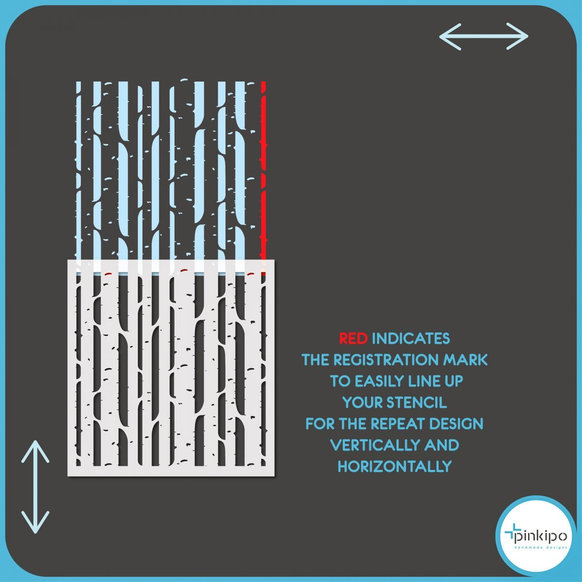 BIRCH TREE / Reusable Allover Large Wall Stencils for Painting
