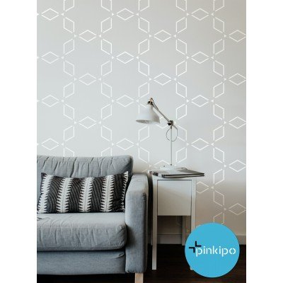 ANATOLIAN PATTERN MODERN / Reusable Allover Large Wall Stencils for Painting ANATOLIAN PATTERN MODERN / Reusable Allover Large Wall Stencils for Painting