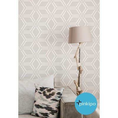 LINES OF NATURE / Reusable Allover Large Wall Stencils for Painting LINES OF NATURE / Reusable Allover Large Wall Stencils for Painting