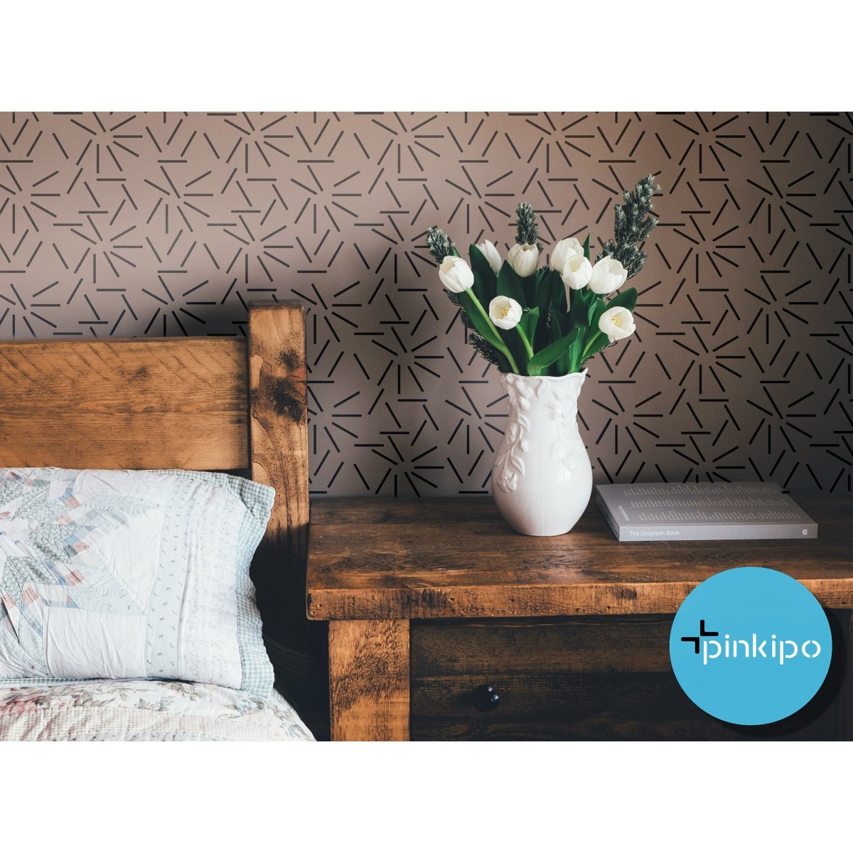 ENTROPY / Reusable Allover Large Wall Stencils for Painting