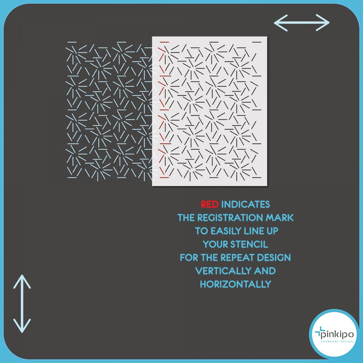 ENTROPY / Reusable Allover Large Wall Stencils for Painting