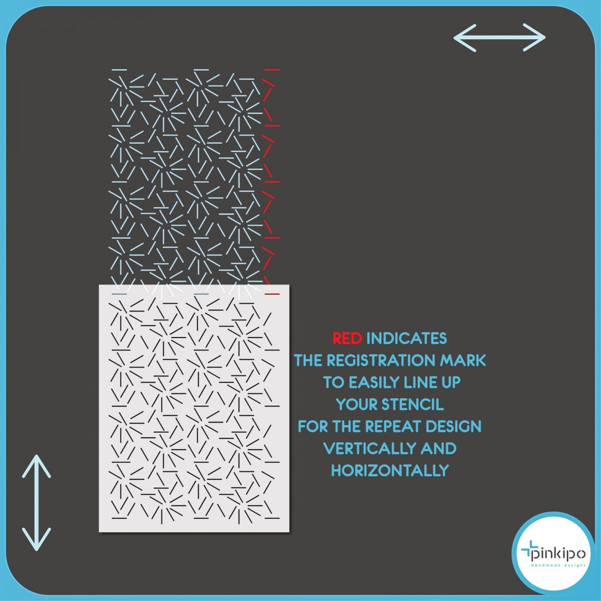 ENTROPY / Reusable Allover Large Wall Stencils for Painting