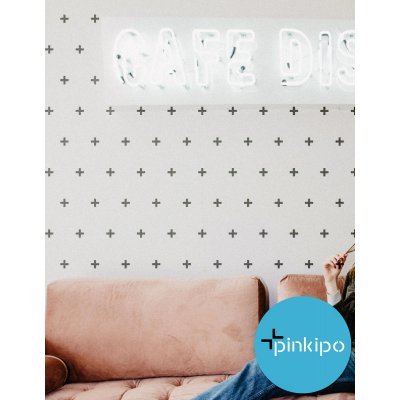 PLUS PATTERN / Reusable Allover Large Wall Stencils for Painting PLUS PATTERN / Reusable Allover Large Wall Stencils for Painting