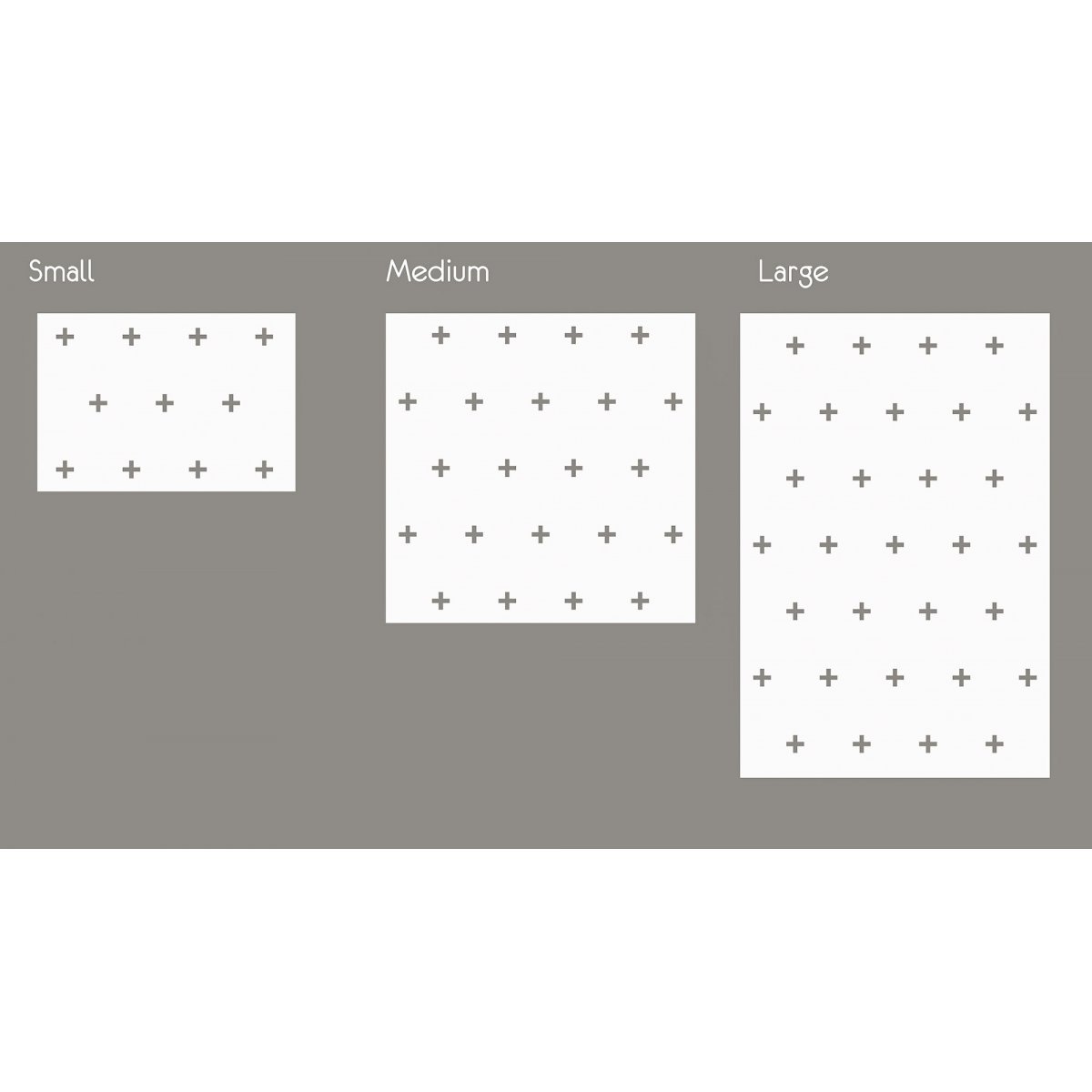 PLUS PATTERN / Reusable Allover Large Wall Stencils for Painting