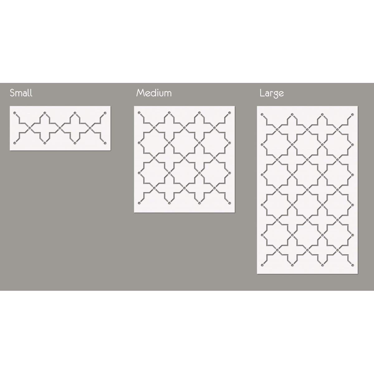SELJUKIAN OCTAGRAM / Reusable Allover Large Wall Stencils for Painting