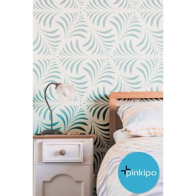 MILAS LEAVES / Reusable Allover Large Wall Stencils for Painting MILAS LEAVES / Reusable Allover Large Wall Stencils for Painting