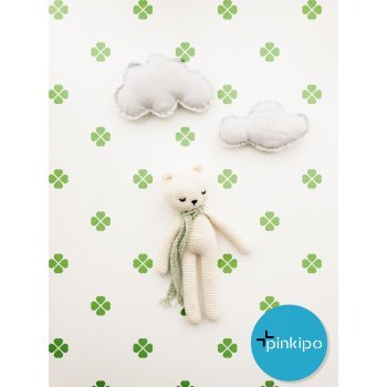 FOUR LEAF CLOVER / Reusable Allover Large Wall Stencils for Painting FOUR LEAF CLOVER / Reusable Allover Large Wall Stencils for Painting