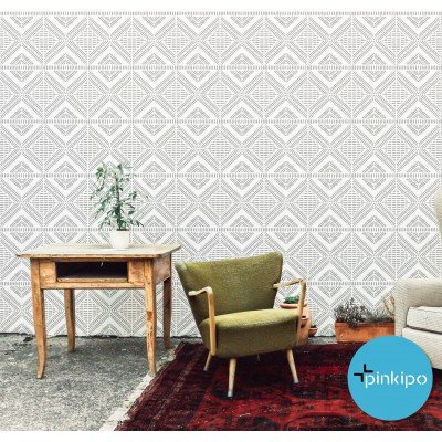 AFRODISIAS / Reusable Allover Large Wall Stencils for Painting AFRODISIAS / Reusable Allover Large Wall Stencils for Painting