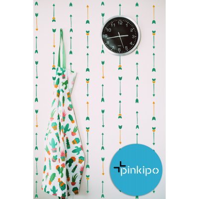 INDIAN ARROW / Reusable Allover Large Wall Stencils for Painting INDIAN ARROW / Reusable Allover Large Wall Stencils for Painting