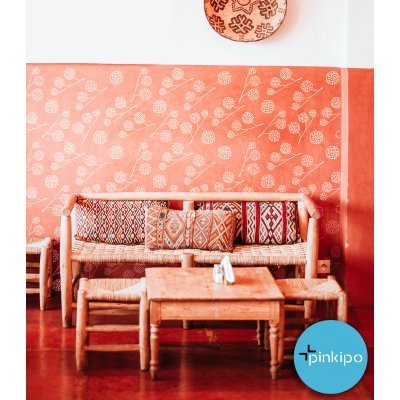 MILET PLANE TREE STENCIL / Reusable Allover Large Wall Stencils for Painting MILET PLANE TREE STENCIL / Reusable Allover Large Wall Stencils for Painting